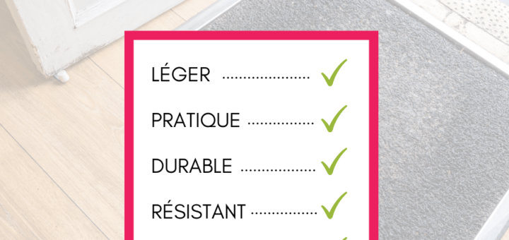 Un tapis d'entrée extra-fin
